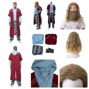 The Avengers 4 Endgame Final Assembly Fat Thor Odinson Cosplay Costume+Wig - Picture 1 of 27