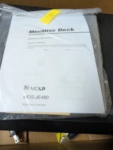 Sony MDS-JE480 Minidisc Deck Recorder/Player with Manual and Remote - Picture 1 of 2