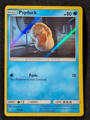 Psyduck 7/18 Detective Pikachu Holo LP Pokemon TCG - Image 1 of 2