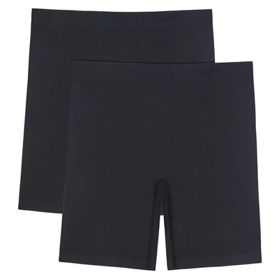 Paquete de 2 cortos suavizantes para mujer Ellen Tracy talla L negros Foto 1 de 4