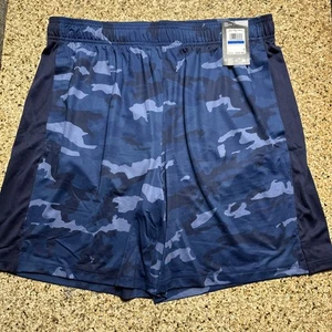 UNDER ARMOUR MENS X-LARGE BLUECAMO UA TRAIN STRETCH PRINT SHORTS NEW 1383347-410 - Picture 1 of 7
