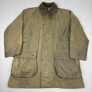 Vintage Barbour Jacke Herren C40 102cm grün A200 Bordüre Wachsmantel Country 80er - Bild 1 von 16