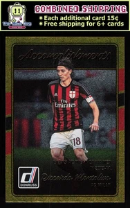 2016-17 Donruss Accomplishments Gold #1 Riccardo Montolivo - A.C. Milan - Picture 1 of 2