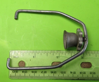 1920-1950's Carburant Mécanique Pompe Verre Bol Pince 3 1/4 " Fin À 2 1/2 " Wide - Photo 1/4