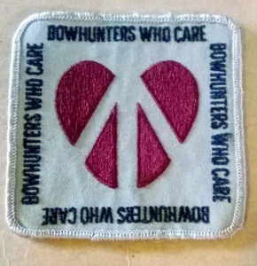 Vintage Bogenschießen Aufnäher Bowhunters Who Care - Bild 1 von 3