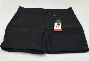 Eddie Bauer Women’s Rolled Hem Bermuda Shorts, Black, Size 8 - Picture 1 of 4