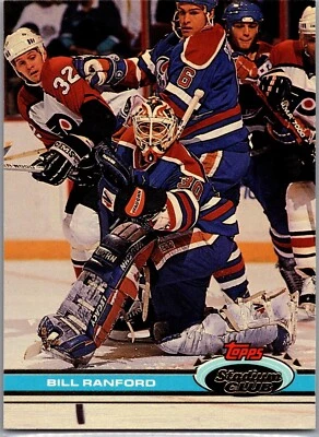 1991-92 Topps Stadium Club  Hockey- #249 Bill Ranford - Image 1 of 2