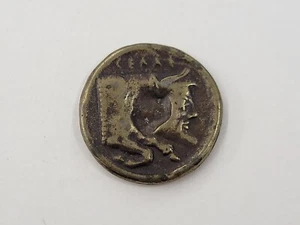 Ancient Greek Drachma Reproduction Copy Fantasy Coin - Picture 1 of 5