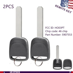 2 For 2003 2004 2005 2006 2007 Honda Accord Ignition Chip Car Transponder Key - Foto 1 di 7