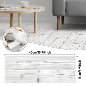 1-50X PVC Wood Effect Floor Plank Tiles Self-Adhesive Stick On Kitchen Bathroom - Picture 1 of 12