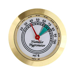 Digital Cigar Humidor Hygrometer Thermometer Temperature Round Gauge - Picture 1 of 12