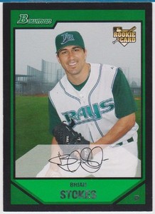 2007 Bowman Draft Prospects #BDP37 Brian Stokes Tampa Bay Devil Rays Card