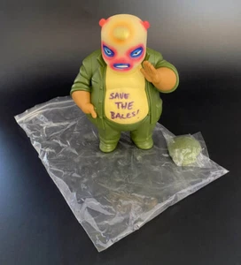 Frank Kozik FIRMADO AUTOGRAFIADO Muttpop 8" El Panda SUBBER PERSONALIZADO PINTADO LE 30 - Imagen 1 de 4