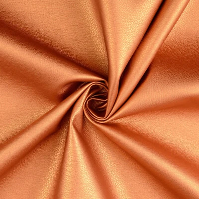 LEDERIMITAT Kunstleder mit Prägung metallischer Glanz KUPFERGOLD EUR 18,98/m - Bild 1 von 2