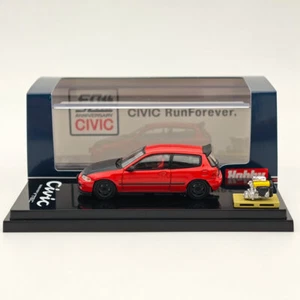 Hobby Japón 1:64 Civic (EG6) Versión Personalizada con Pantalla de Motor Rojo Diecast - Imagen 1 de 5