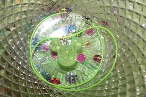 Harzanhänger Halskette - großzügige Limetten-Mausanhänger - Bild 1 von 4