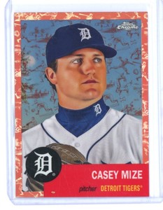 2022 CASEY MIZE TOPPS CHROME PLATINUM ANNIVERSARY ROSE GOLD TOILE 42/75