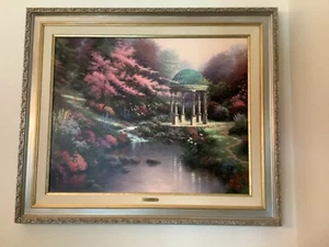 Thomas Kinkade ""Pools of Serenity"" 24"" x 30"" 86/990 A/P Leinwand - Bild 1 von 9