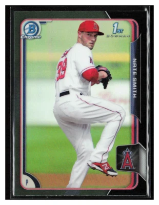 2015 Bowman Chrome Prospects Asia Black Ref #BCP90 Nate Smith - Image 1 of 2