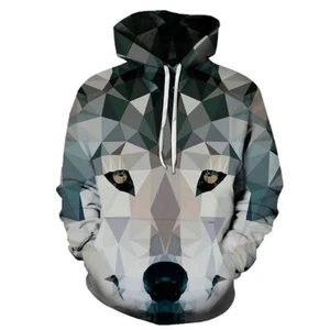 New Fashion 3D Men Women's Unisex Hoodie Sweater Sweatshirt Jacket Graphic Tops - Picture 1 of 2