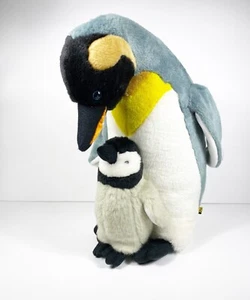 Wild Republic Emperor Penguin Mom & Baby Plush 12” Stuffed Animal - Picture 1 of 5