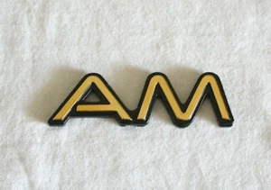 1989 - 1995 emblema chapado en oro 24 k Pontiac Grand ""am"" - 22570096 - Imagen 1 de 2