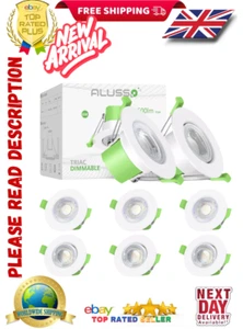 Fixed/Tilt Fire Rated Downlight 3CCT Spotlight Recess 6W Adjustable Round IP65 - Picture 1 of 11