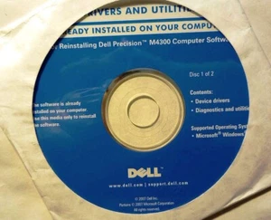 Dell Precision M4300 Drivers & Utilities 2-CD Set - Picture 1 of 1