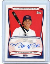 2010 USA BASEBALL #A-31 MIKIE MAHTOOK AUTOGRAPH ROOKIE RC DETROIT TIGERS, 092120