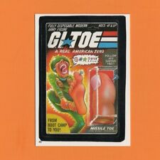 1986 Wacky Packages G.I. Toe #49 Topps Mini Album Sticker GI Joe Toy Spoof