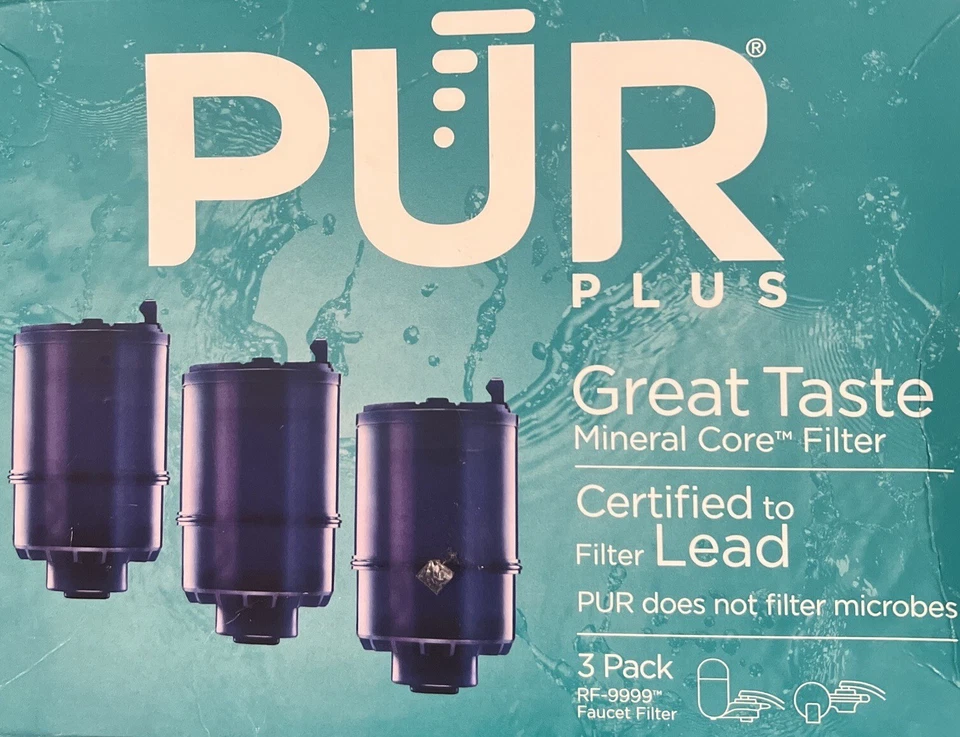 PUR Plus Mineral Core Faucet Mount Water Filter Replacement 3 Pack RF-9999 - Image 1 of 1