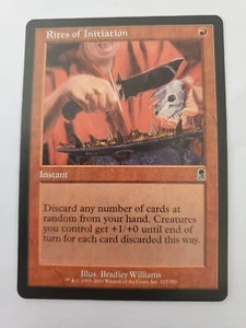 MTG Magic The Gathering Card Rites of Initiation Instant Red Odyssey 2001 - Picture 1 of 2
