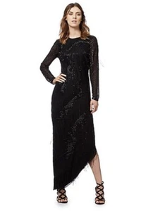 Matthew Williamson Black ‘Greta’ Embellished Evening Dress - Size 10 - BNWT £220 - Picture 1 of 12