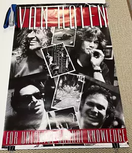 VAN HALEN For Unlawful Carnival Knowledge US Promo Poster 35”x23” Original 1991 - Picture 1 of 11