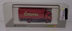 % - Faller Car System H0 161584 Mercedes Benz SK valigia-camion "Emons" NUOVO & IMBALLO ORIGINALE - Foto 1 di 3