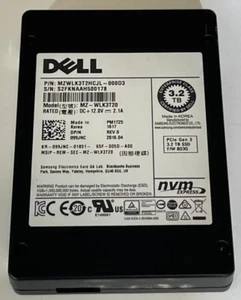MZ-WLK3T20 3.2TB PCIe NVMe 2.5'' SSD DELL 99JNC PM1725 MZWLK3T2HCJL-000D3 - Picture 1 of 1