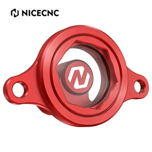 NICECNC Engine Oil Filter Cover Cap Transparent For Honda CRF450R 2009-2015 2016 - Picture 1 of 9