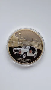 1 Gigant Medaille Dm= 70 mm  50 Jahre "Trabant 601" vergoldet  in Hart-Album - Bild 1 von 8