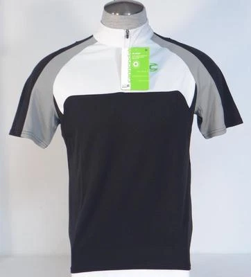 Camiseta deportiva de ciclismo Cannondale para hombre 1/4 cremallera blanca y negra manga corta nueva con etiquetas Foto 1 de 4