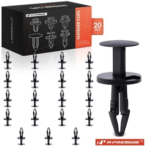 A-Premium 20 piezas 6,5 mm rejilla parachoques retenedor clips tipo empuje para Ford Chrysler - Imagen 1 de 10