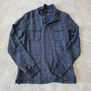 Lucky Brand Mens Long Sleeve Button Front Rugby Sweater Shirt Size Small - Picture 1 of 6