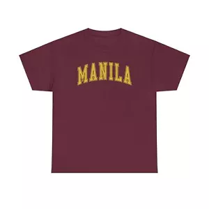 Manila Camicia Regali Tshirt Maglietta Girocollo Manica Corta - Foto 1 di 5