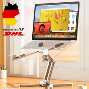Tragbare Tablet Halterung Aluminium faltbar 360° drehbar Laptop Ständer Tisch - Bild 1 von 9