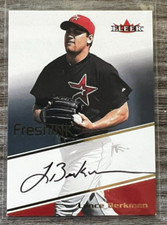 2000 Fleer Mystique Fresh Ink Lance Berkman On Card Auto Houston Astros Baseball