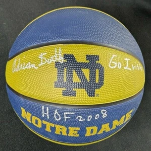 Adrian Dantley Signed & Inscribed Notre Dame Fighting Irish Basketball - Picture 1 of 6