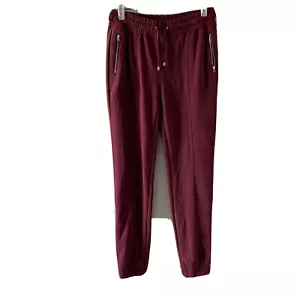 Chicos Zenergy Joggers Womens Small Bugundy Stretch Utility Pants - Picture 1 of 5