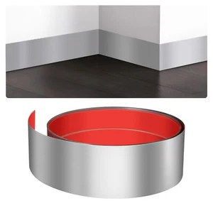 Stainless Steel Door Kick Plate 4" x 118" Door Push Plate Self Adhesive Kickp... - Picture 1 of 5