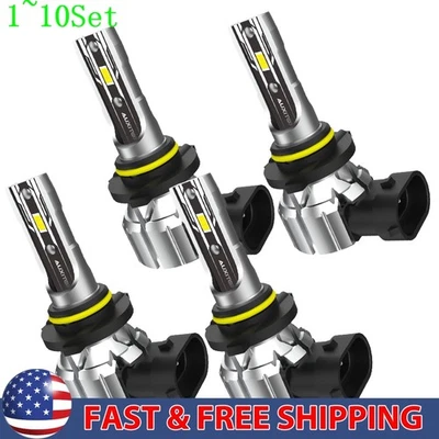 AUXITO 9005 9006 LED Headlight Combo High Low Beam Bulb White Fog Light 1-10Set - Image 1 of 4