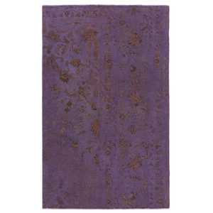 Tapis Oriental Vintage 152X94 CM Fait Main Moderne Violet - Picture 1 of 15