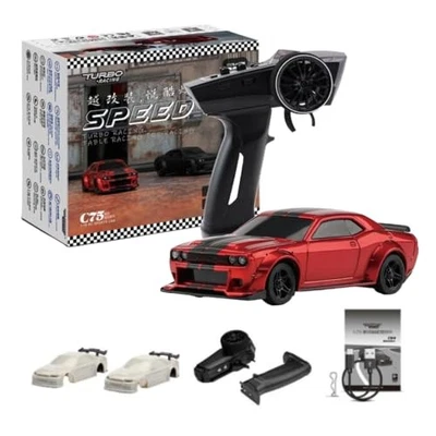 [Official Japanese Product] Hi-Tec Turbo Racing C75-RD On-Road Car Red - Image 1 of 4
